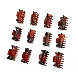 12-Piece Women'S Classic Claw Hair Clips