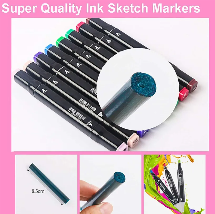 120 Pieces Double Head Alcohol Oil Color Art Marker Gc-13