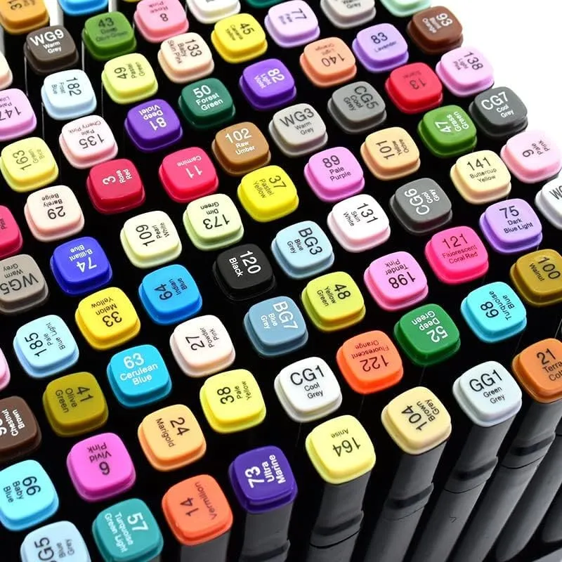 120 Pieces Double Head Alcohol Oil Color Art Marker Gc-13