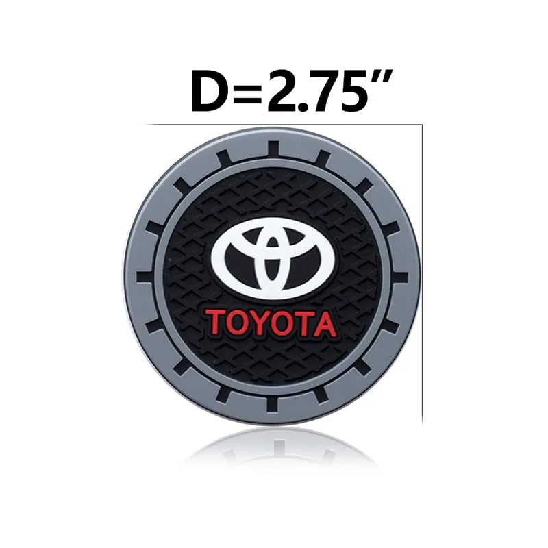 2 Pieces Silicone Non-Slip Car Cup Holder Coasters Suit for Toyota 2018-2021 Camry RAV4 Highlander Avalon C-HR Prius Corolla GT86 Car Interior Accessories (2.75 Inch)