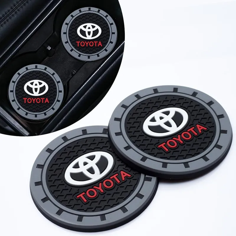 2 Pieces Silicone Non-Slip Car Cup Holder Coasters Suit for Toyota 2018-2021 Camry RAV4 Highlander Avalon C-HR Prius Corolla GT86 Car Interior Accessories (2.75 Inch)