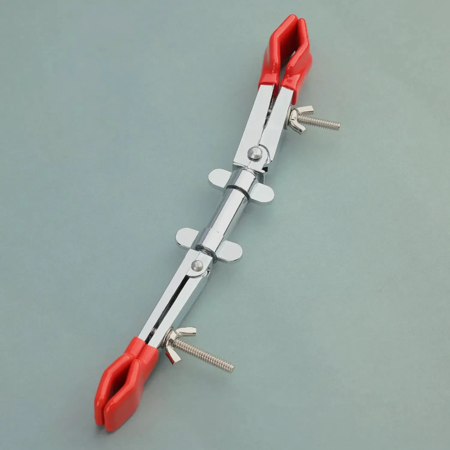 2 Prong Swivel Clamp, Dual Head and Dual Adjust, 360 Degree Swivel