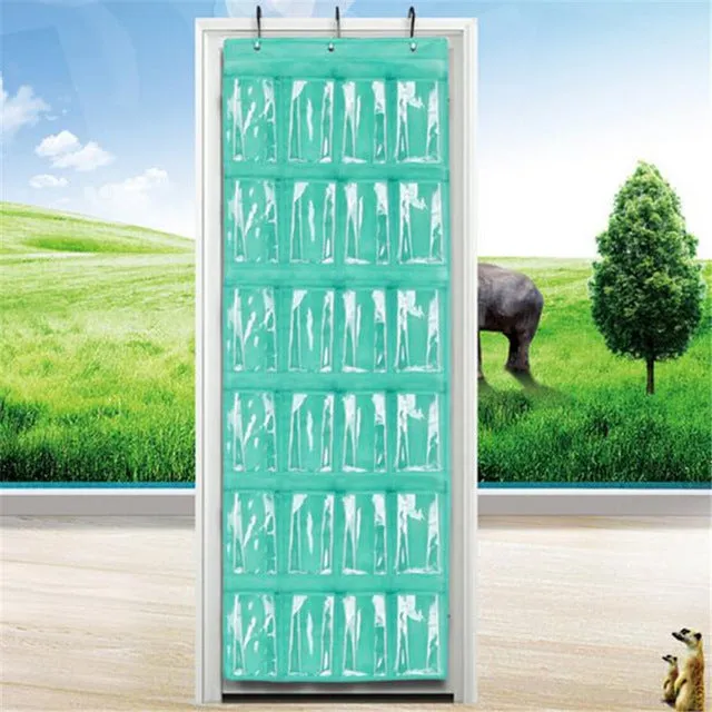24-Pocket Over The Door Shoe Organizer