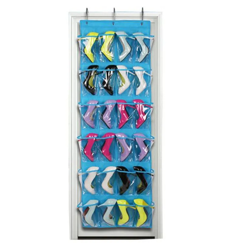 24-Pocket Over The Door Shoe Organizer