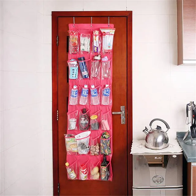 24-Pocket Over The Door Shoe Organizer