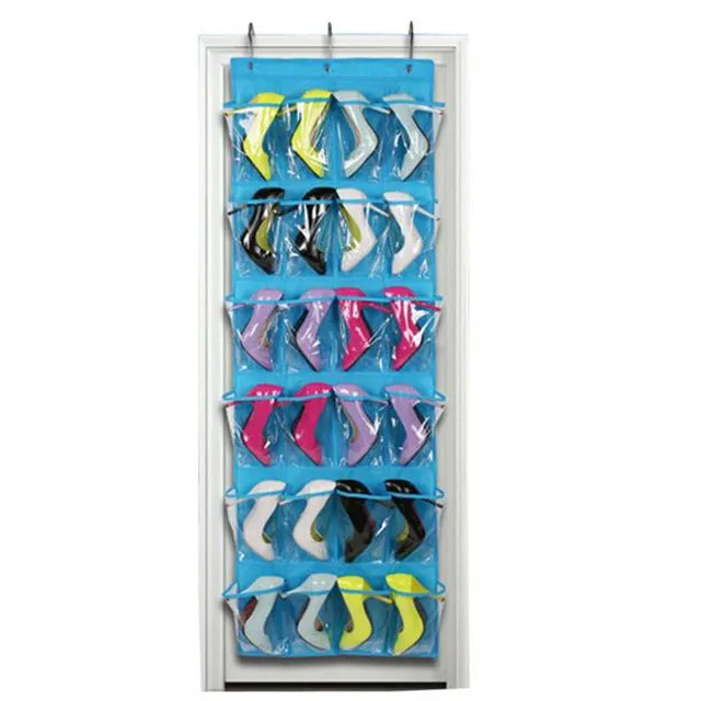24-Pocket Over The Door Shoe Organizer