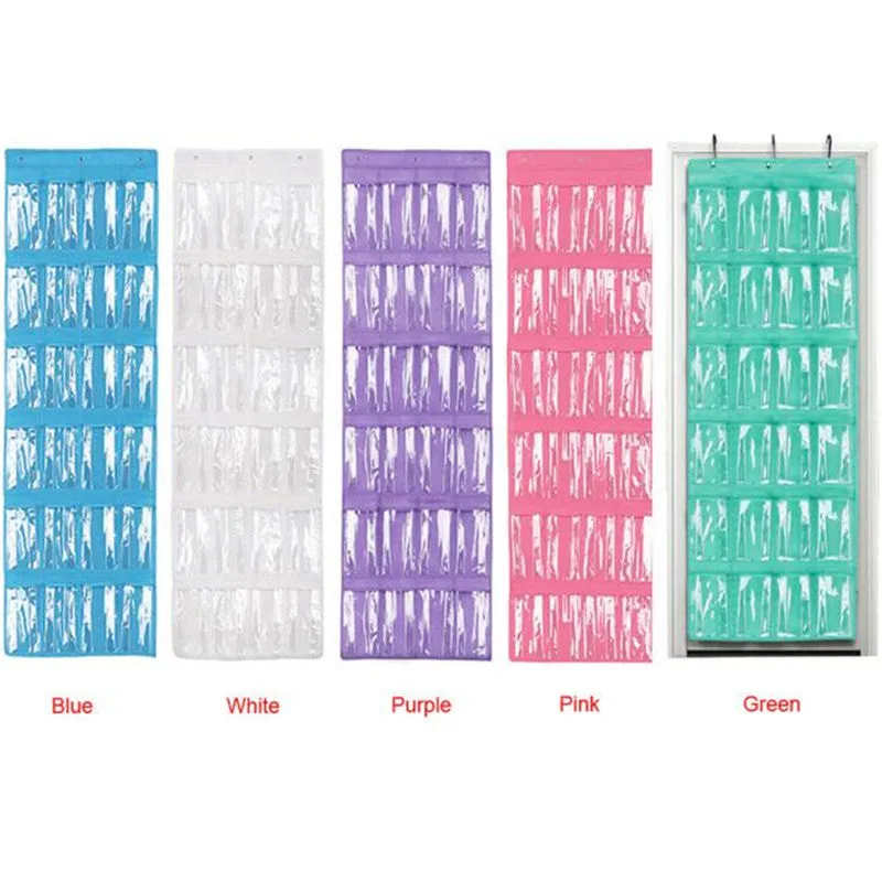 24-Pocket Over The Door Shoe Organizer