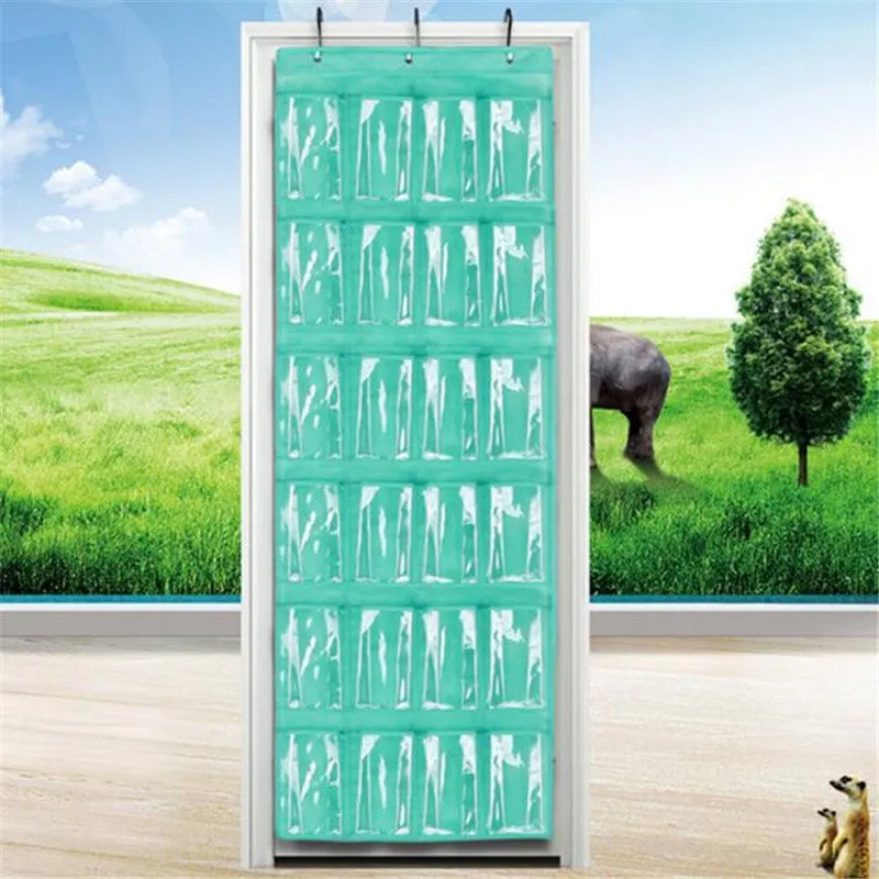 24-Pocket Over The Door Shoe Organizer