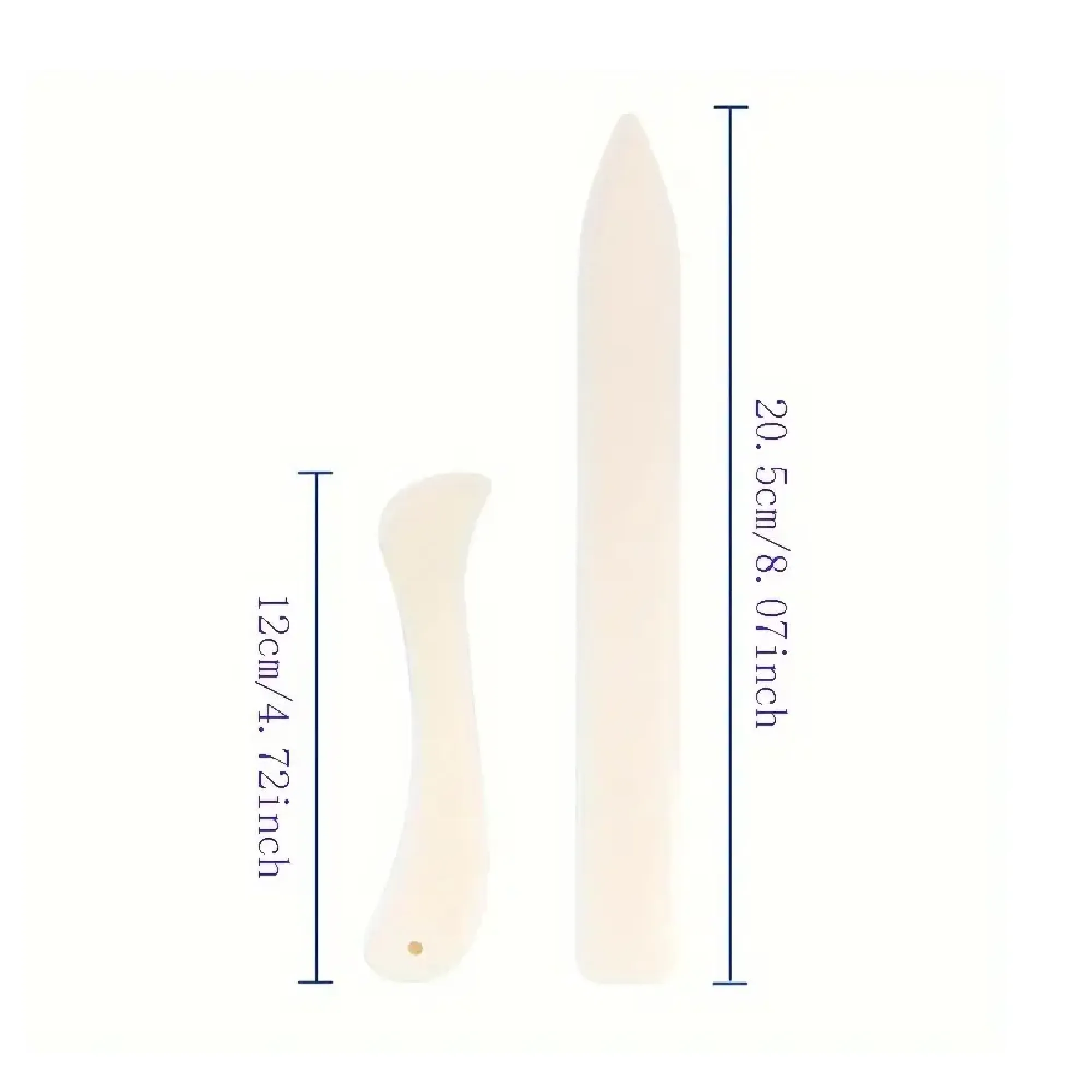 2pcs Folder Paper Crease Tool Plastic Folding Crease Scrapbook DIY Hand Binding Card Tool Leather Edger