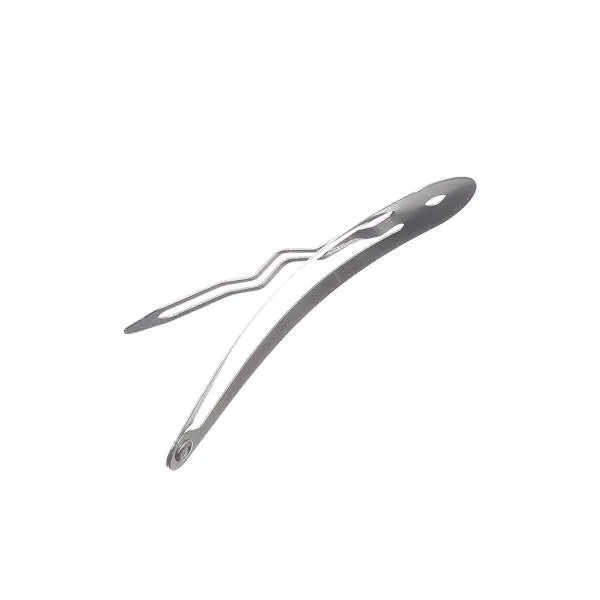 2" Nickel Snap Hair Clips 10/pk
