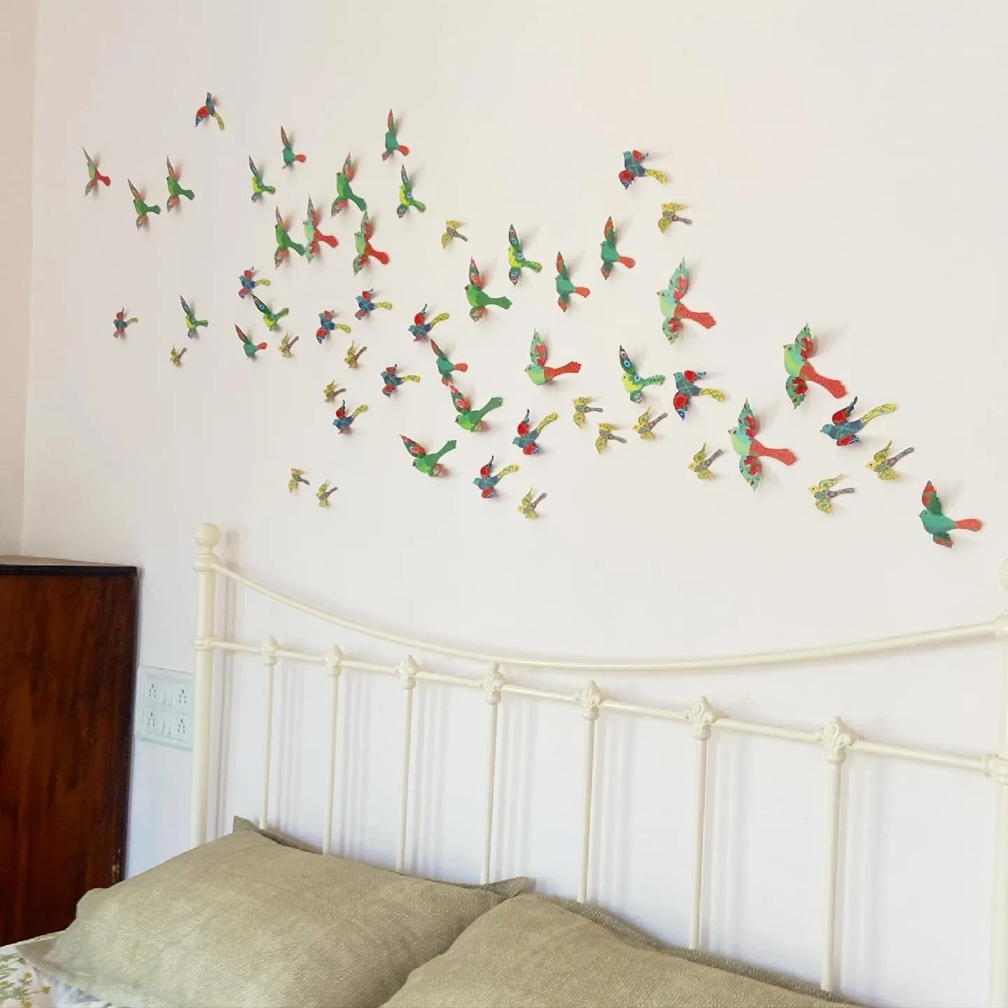 3 Packs of 24 Decorative Paper Birds - 72 Birds