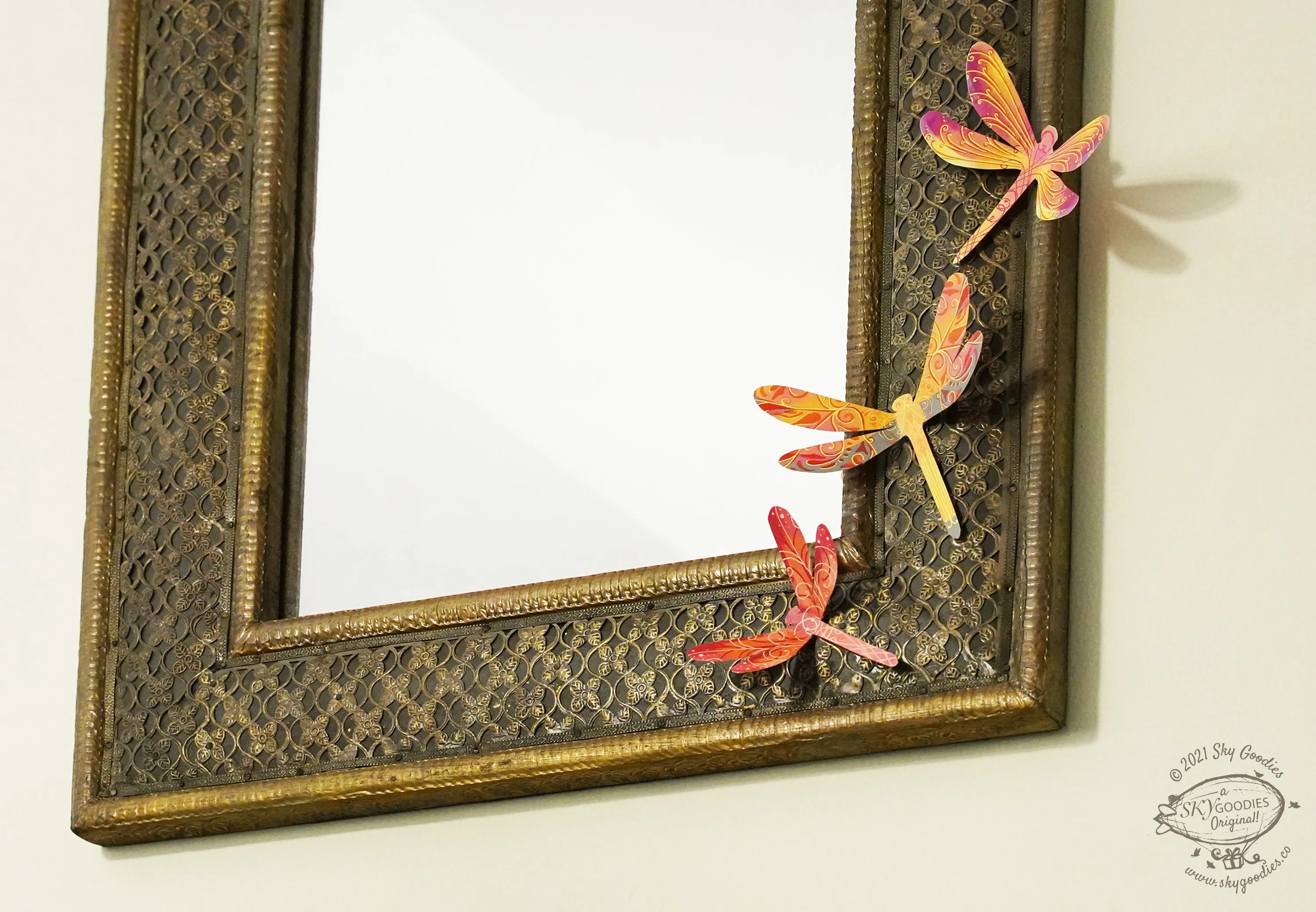 3 packs of 24 Decorative Paper Dragonflies = 72 Dragonflies