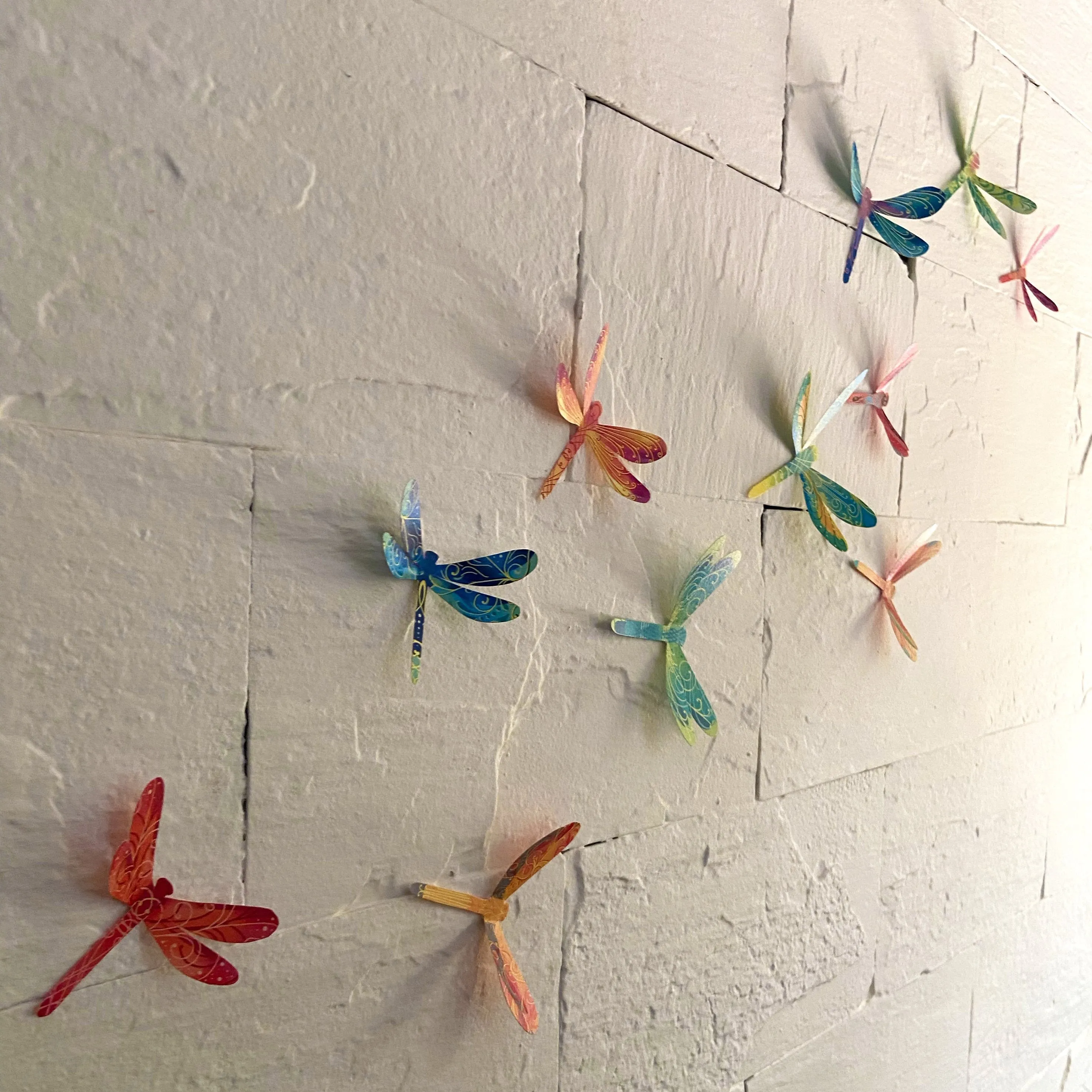 3 packs of 24 Decorative Paper Dragonflies = 72 Dragonflies
