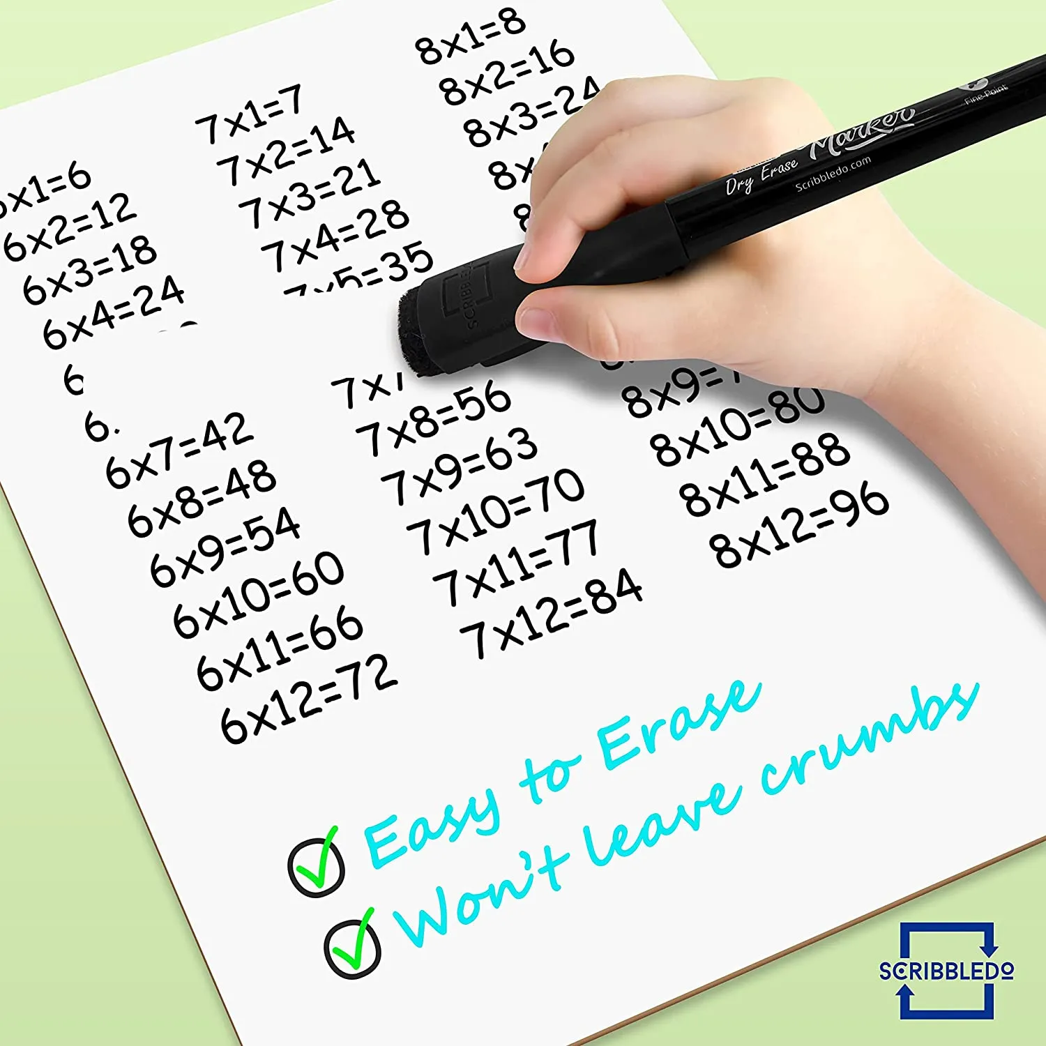 4 pack Magnetic Fine Tip Dry Erase Color Markers