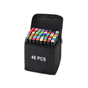 48-Pcs Art Sketch Drawing Twin Marker Painting Pen Set Gc-7