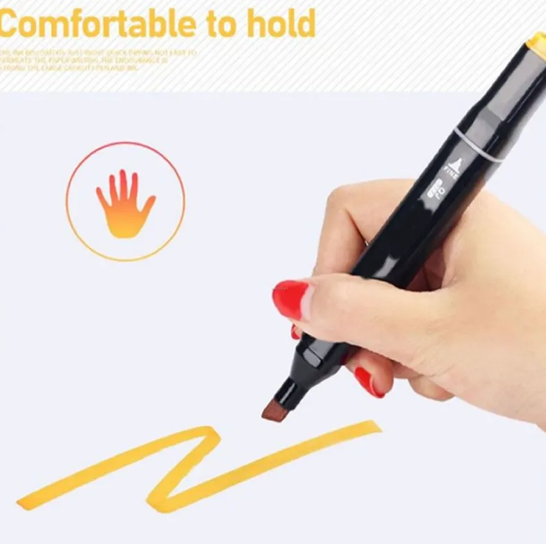 48-Pcs Art Sketch Drawing Twin Marker Painting Pen Set Gc-7