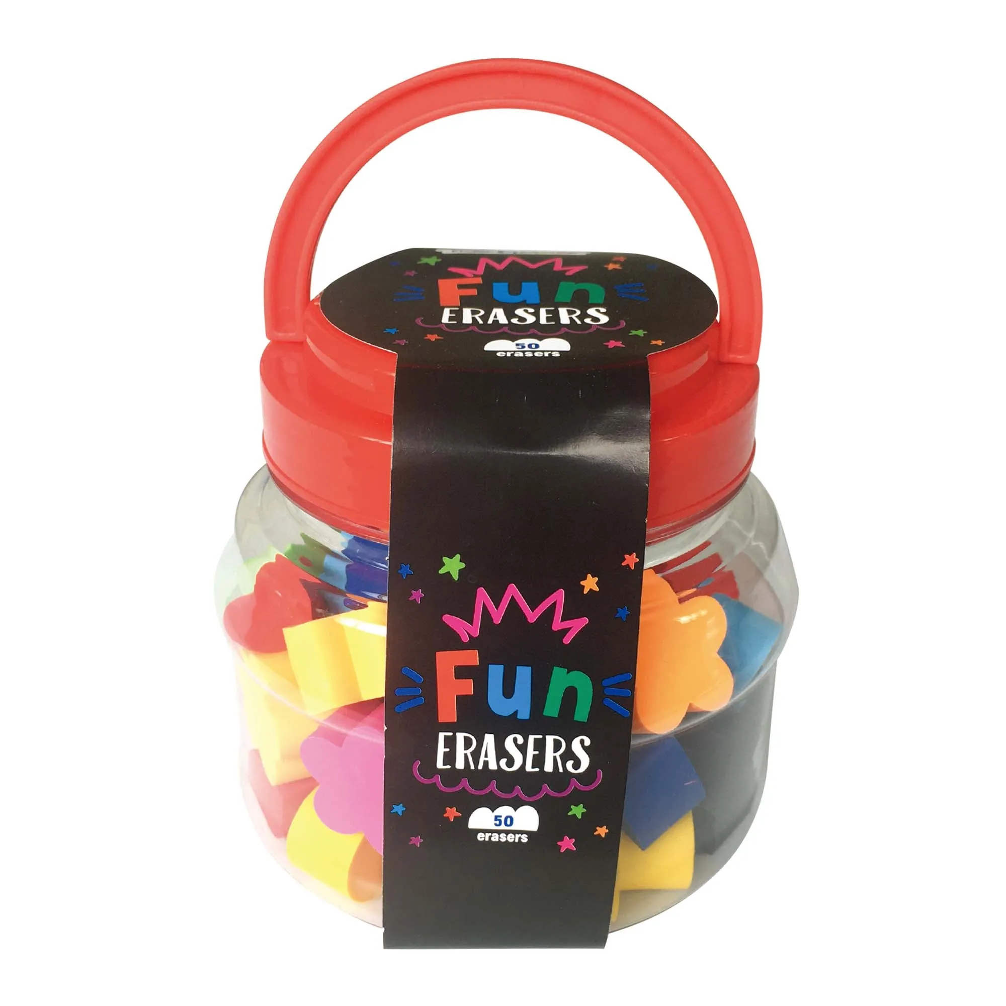 50Ct Fun Erasers