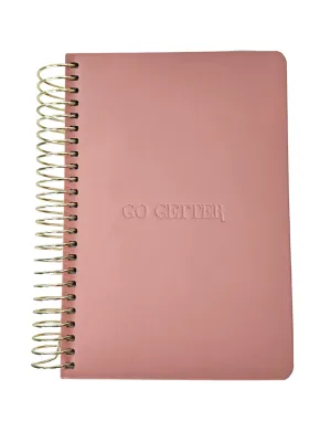 A5 Luxury Neutral Wire Lined Journal - Primrose