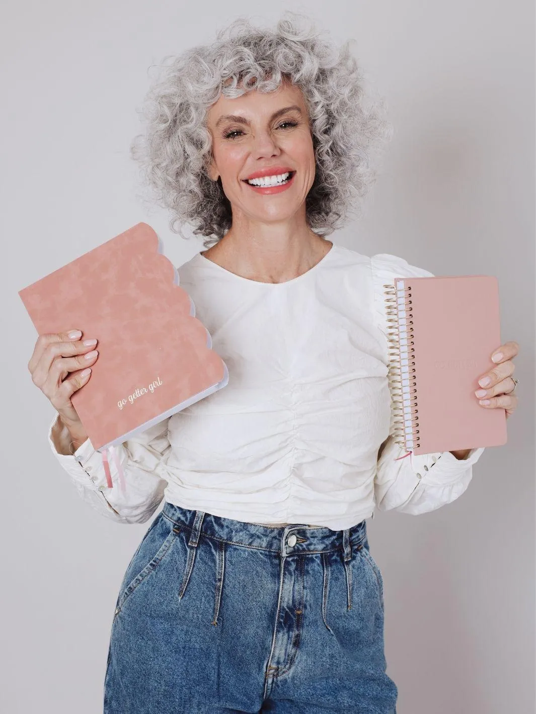 A5 Luxury Neutral Wire Lined Journal - Primrose