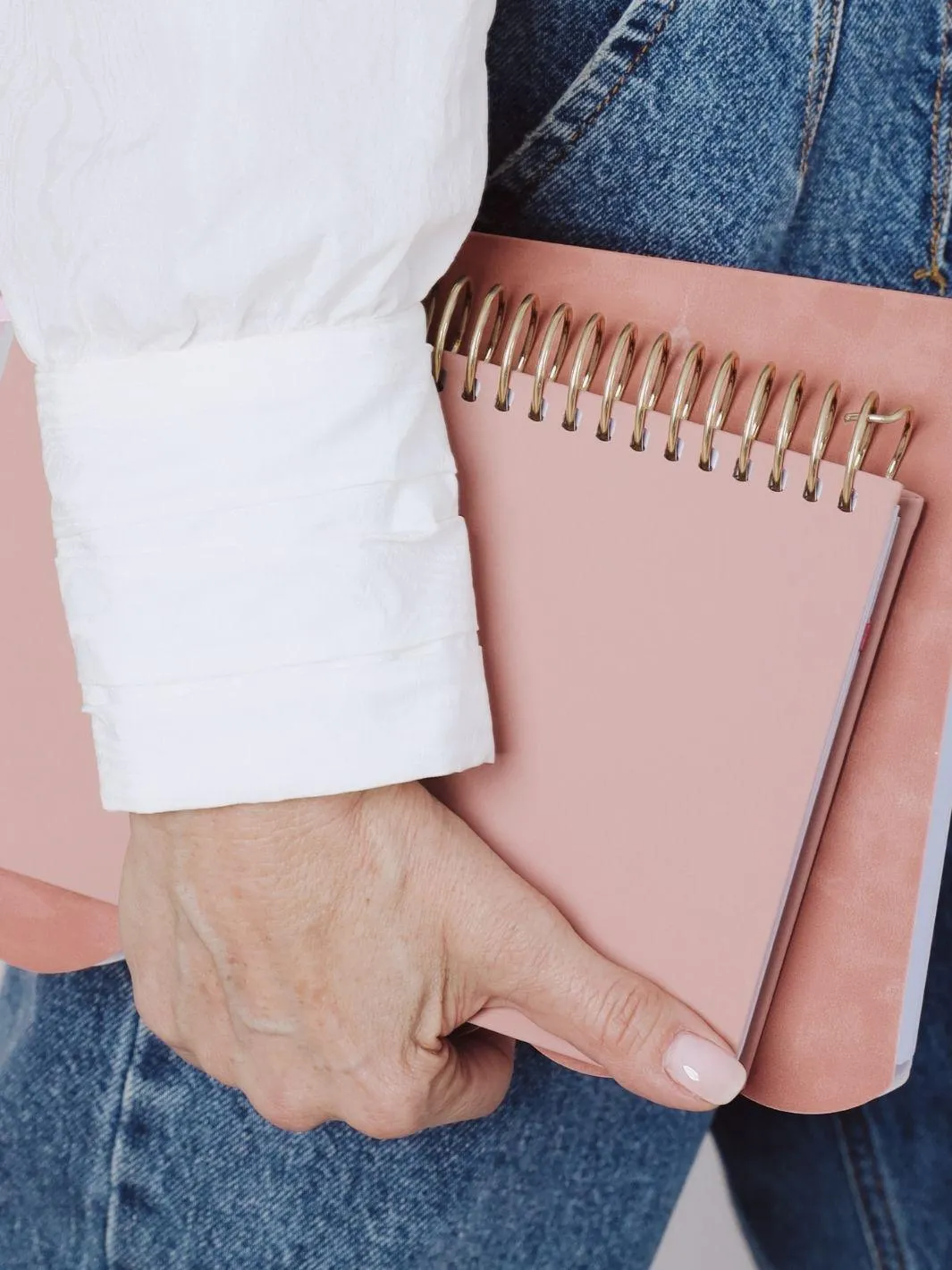 A5 Luxury Neutral Wire Lined Journal - Primrose