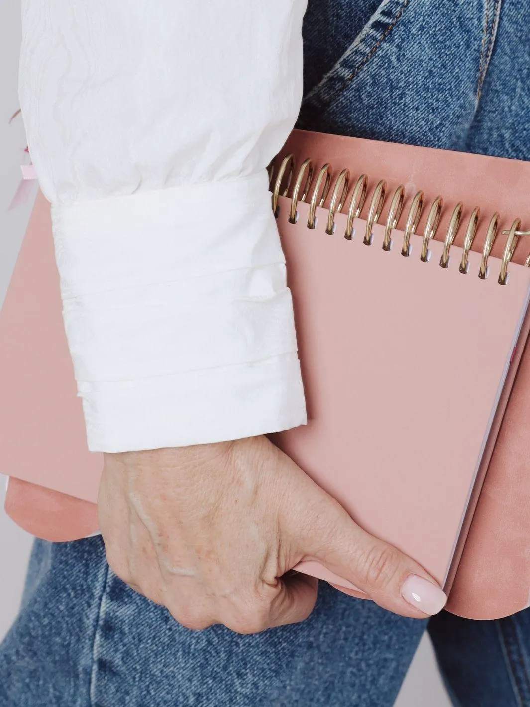 A5 Luxury Neutral Wire Lined Journal - Primrose
