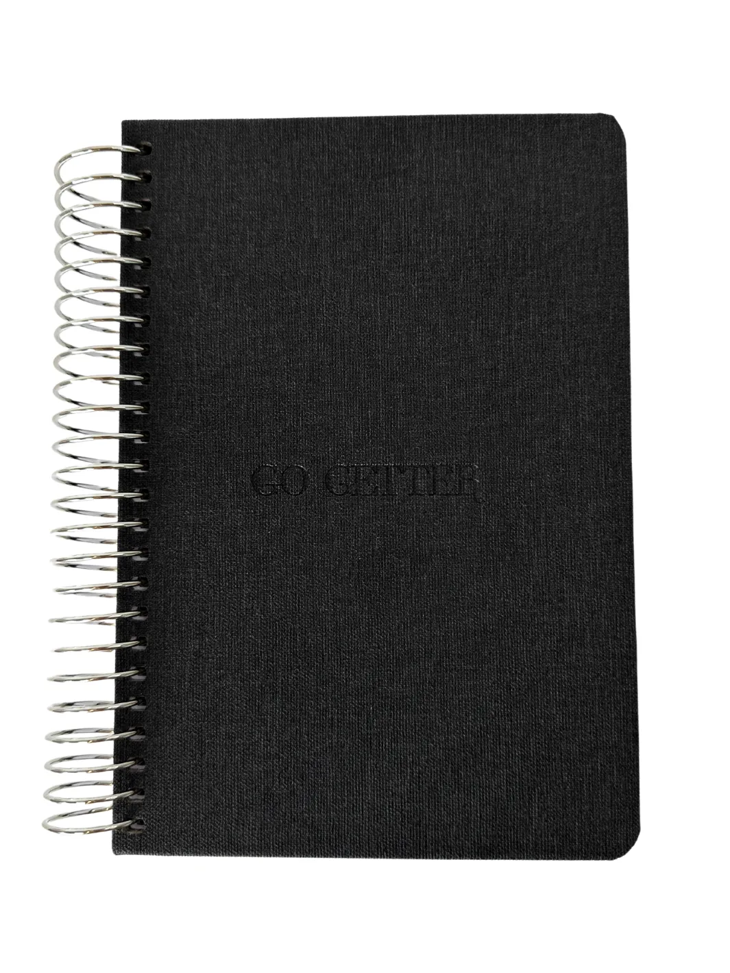 A5 Premium Neutral Wire Lined Journal - Black Dusk Denim