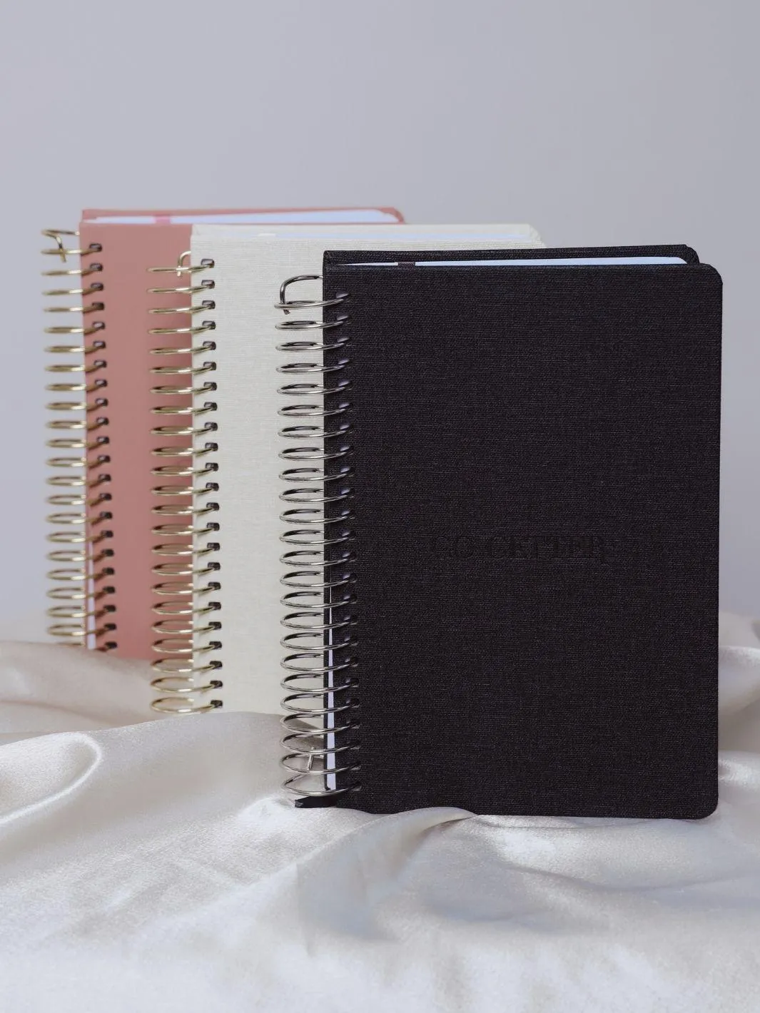 A5 Premium Neutral Wire Lined Journal - Black Dusk Denim