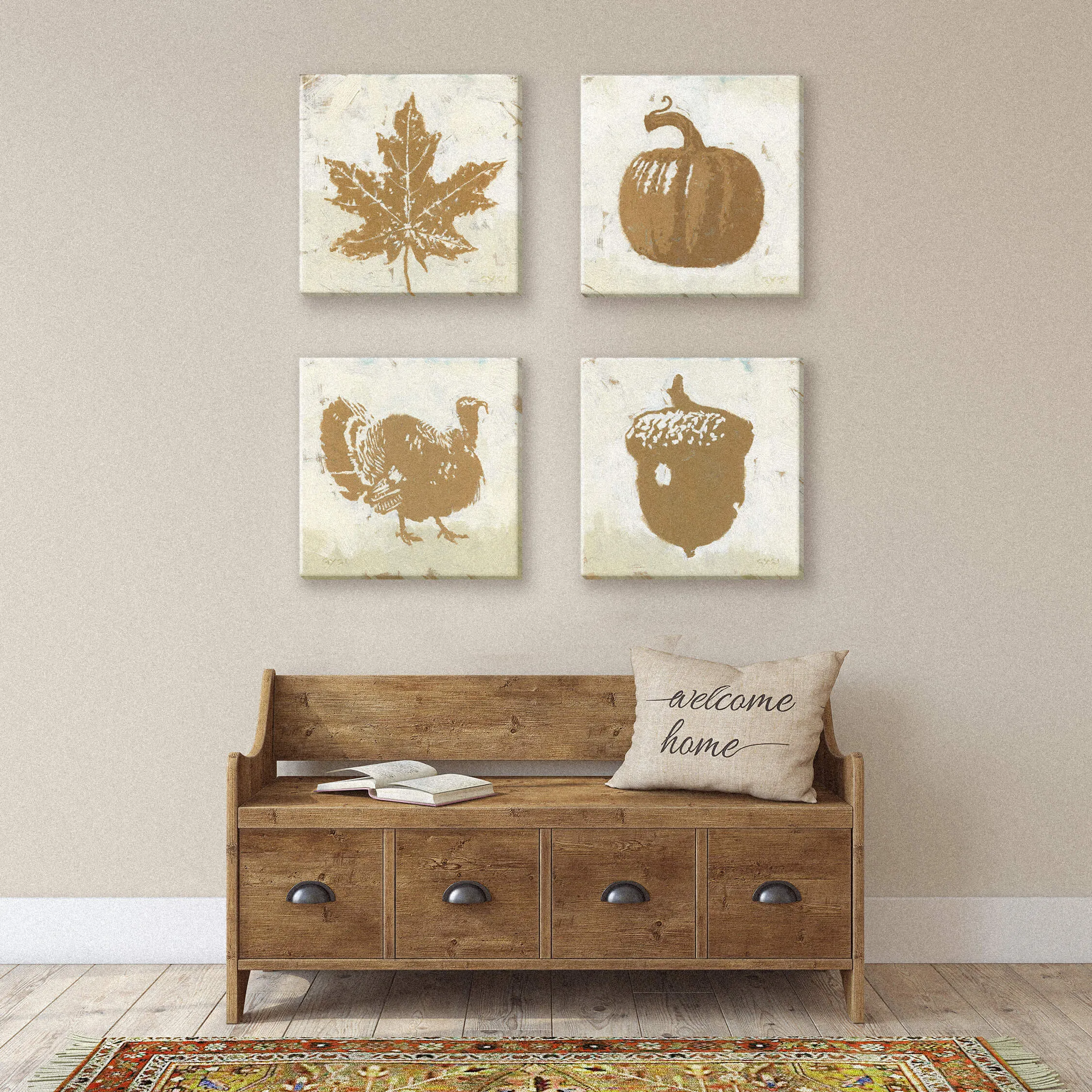 Acorn Silhouette Wall Art