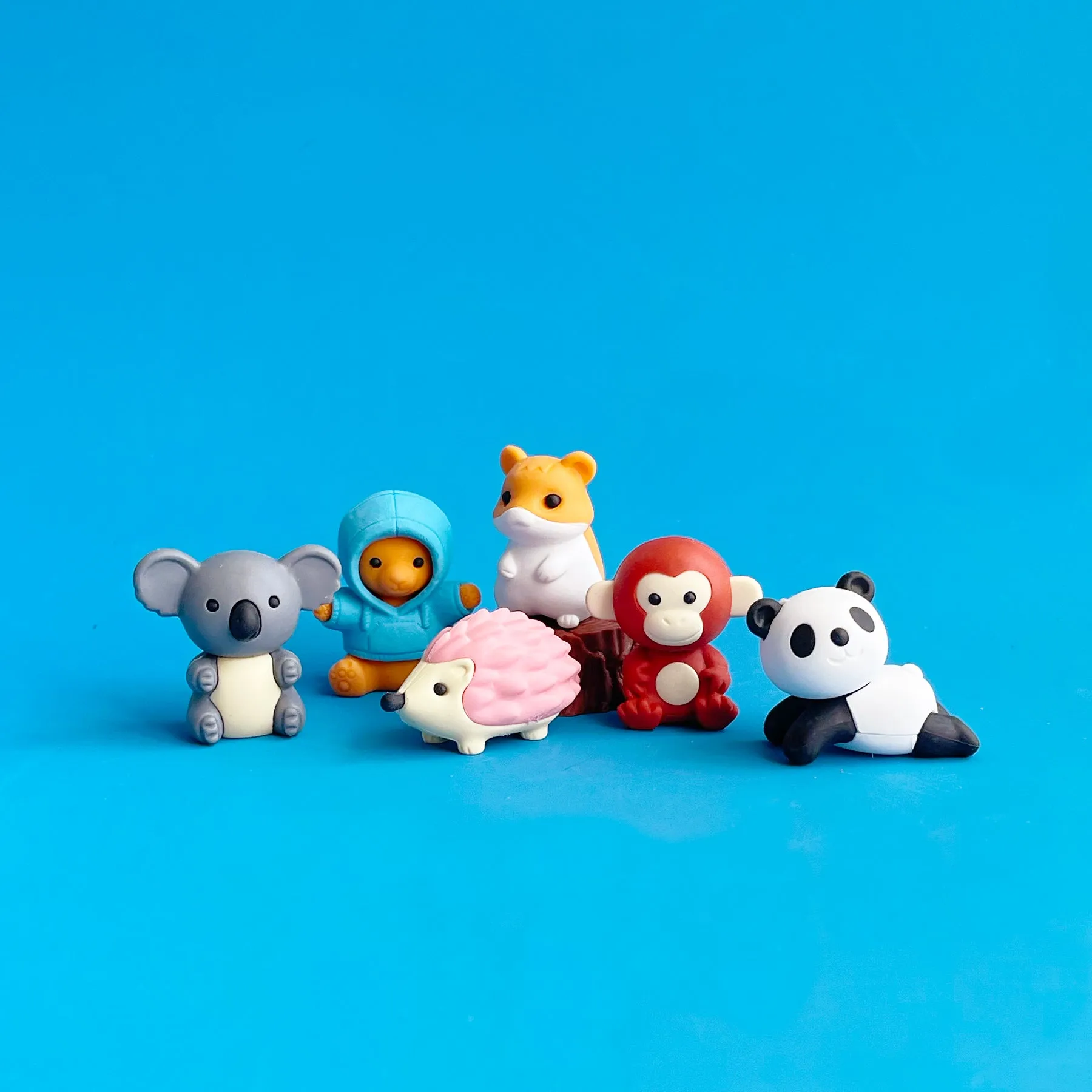 Animals in the Woods Puzzle Eraser Set