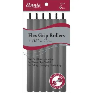 Annie Flex Grip Rollers 11/16 Inch Gray