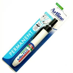 Artline 93 Clix Retractable Marker Pen 4Mm Bullet Black Hangsell