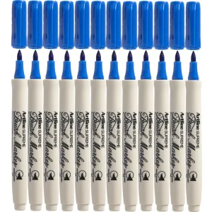 Artline Supreme Brush Marker Blue Box 12