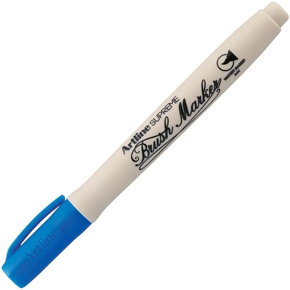 Artline Supreme Brush Marker Blue Box 12