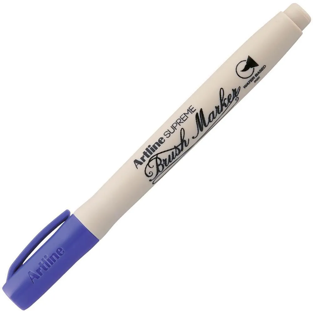 Artline Supreme Brush Marker Purple Box 12