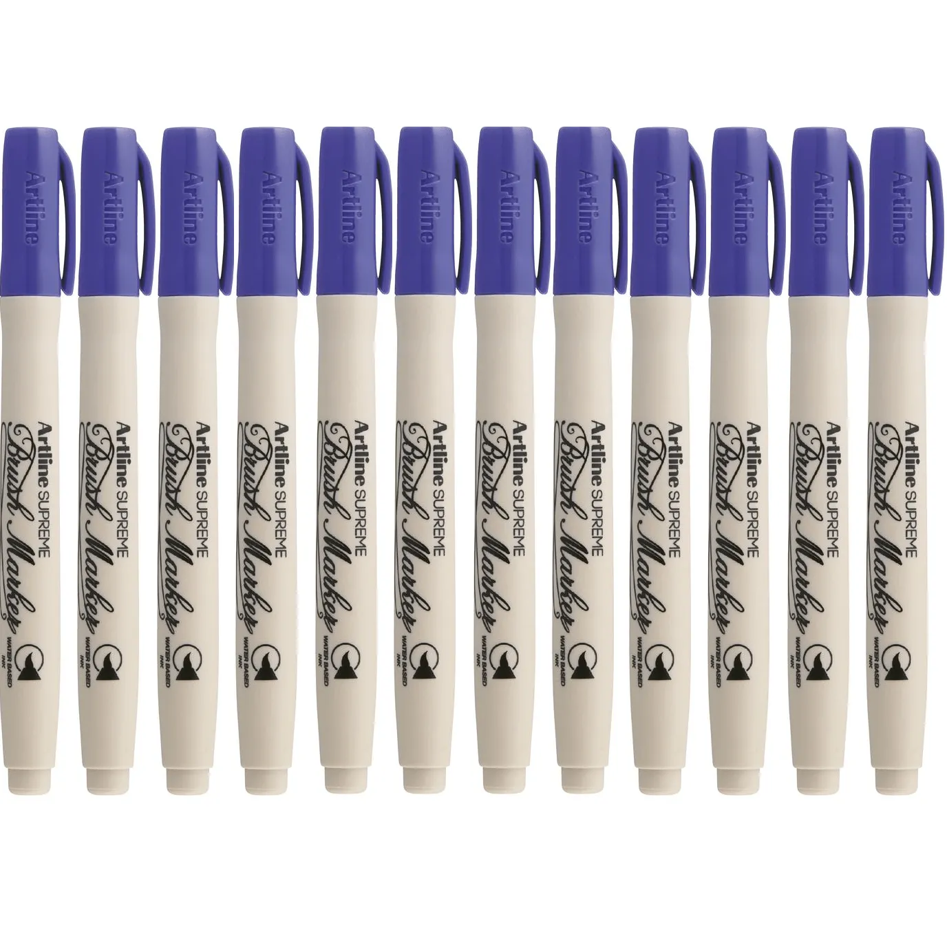 Artline Supreme Brush Marker Purple Box 12