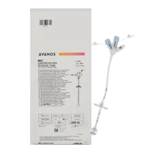 Avanos 8100-20 Gastrostomy Feeding Tube w/ ENFIT Connectors 20Fr