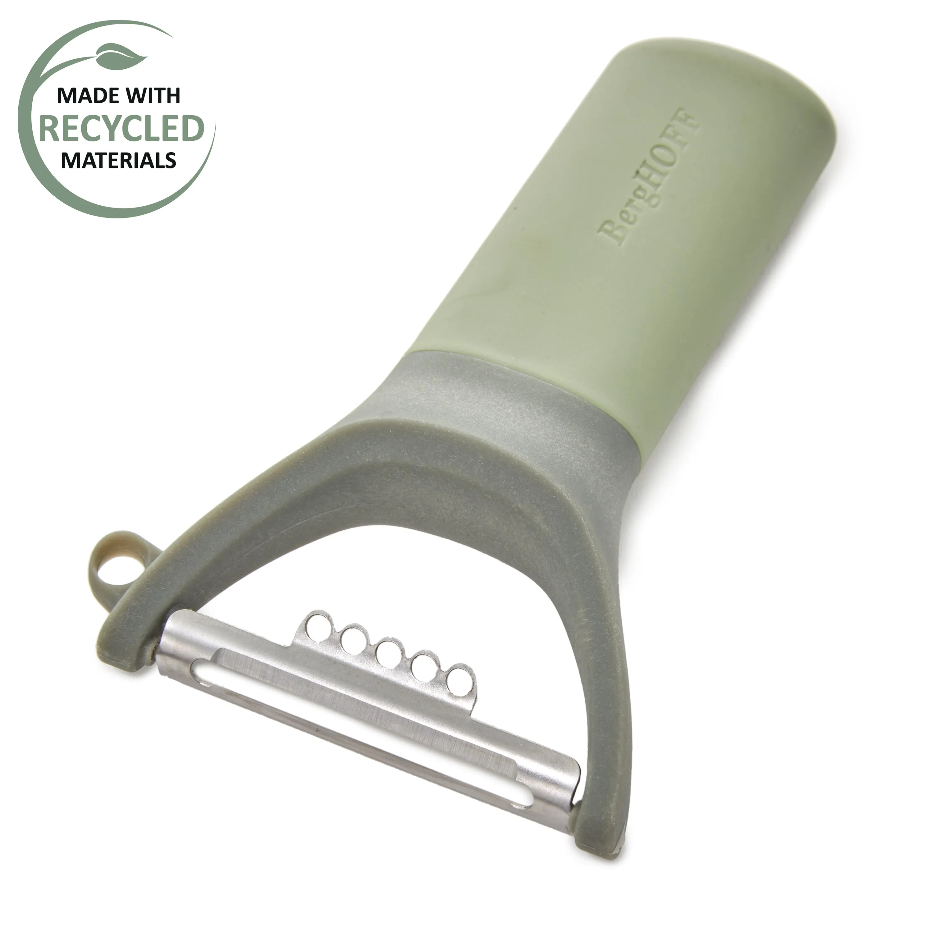 BergHOFF Balance Stainless Steel Y-Peeler with Zester 5", Recycled Material