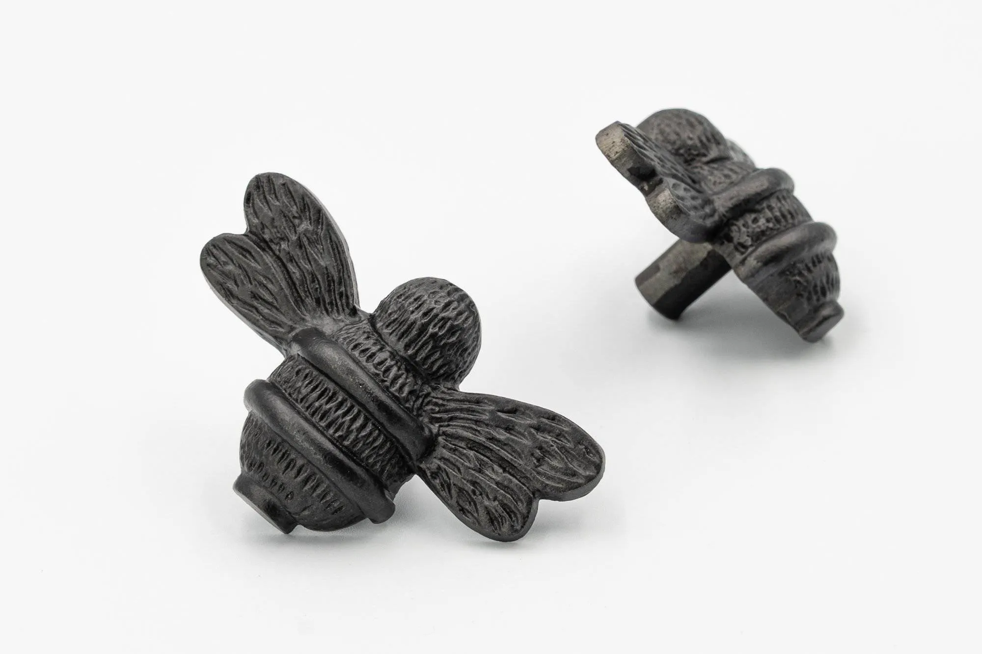 Black Finish Brass Bee Drawer Knob