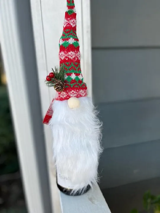 Bottle Topper Christmas Gnome