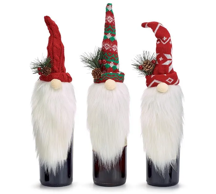 Bottle Topper Christmas Gnome