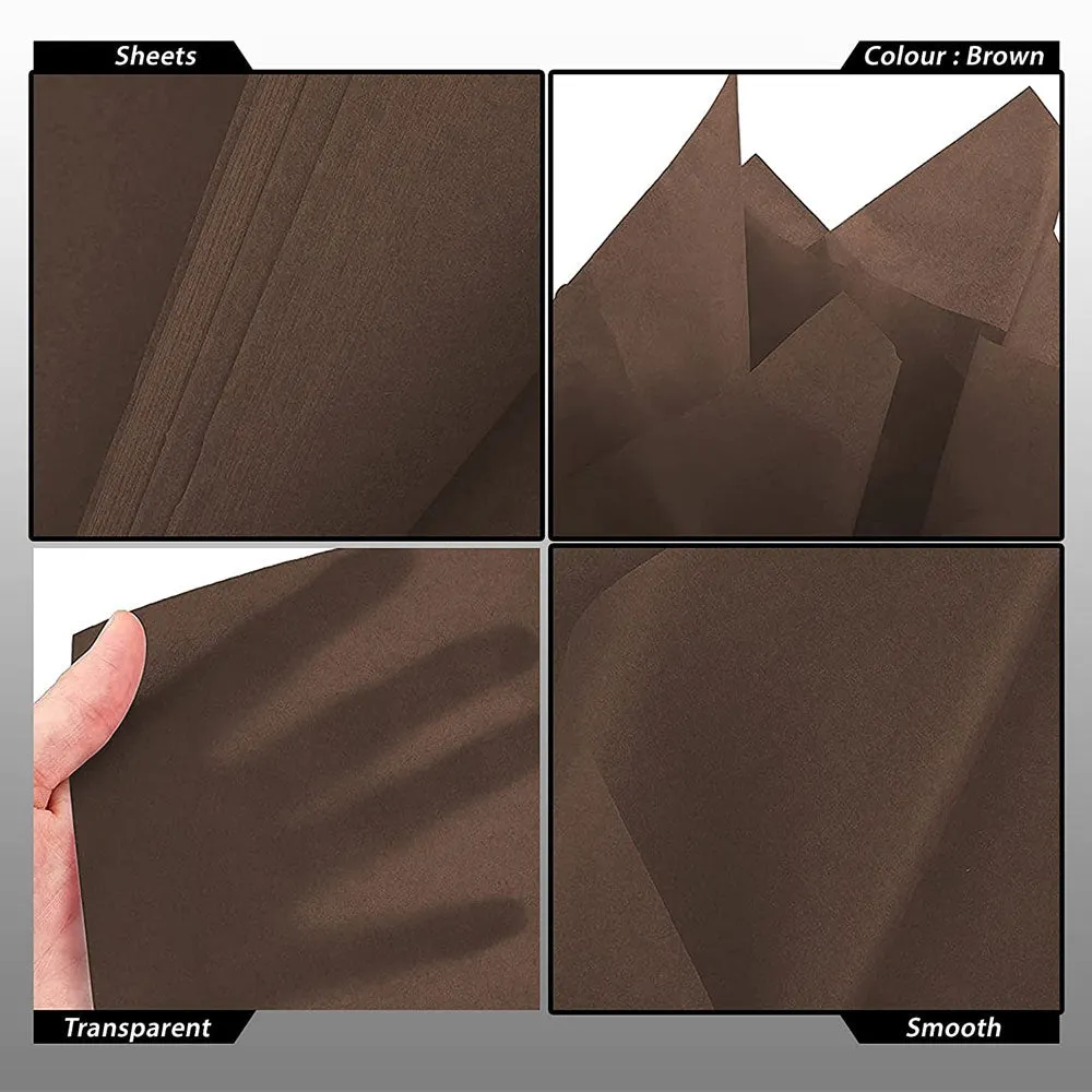Brown Acid-Free Tissue Paper 50cm x75cm Large Gift Wrap Eco Friendly