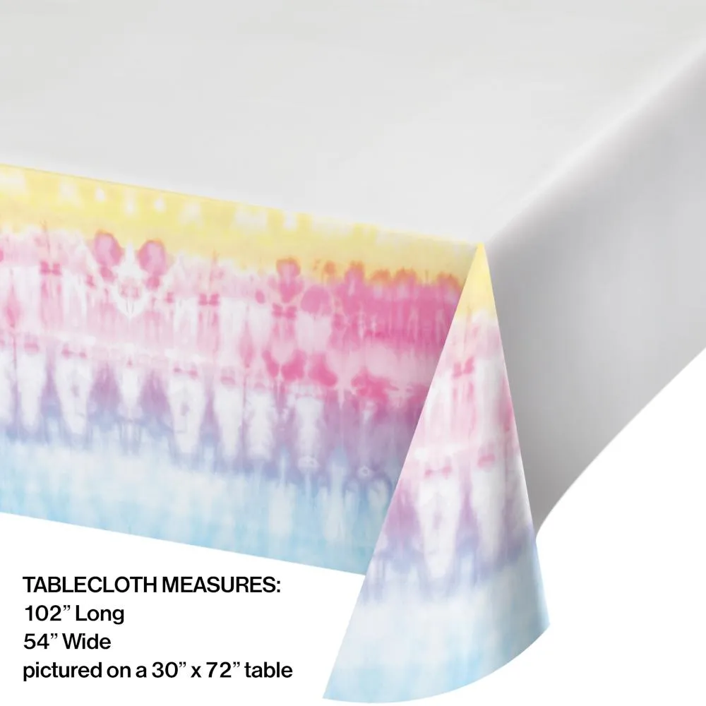 Bulk Tie Dye Party Paper Table Covers (6 per Case)