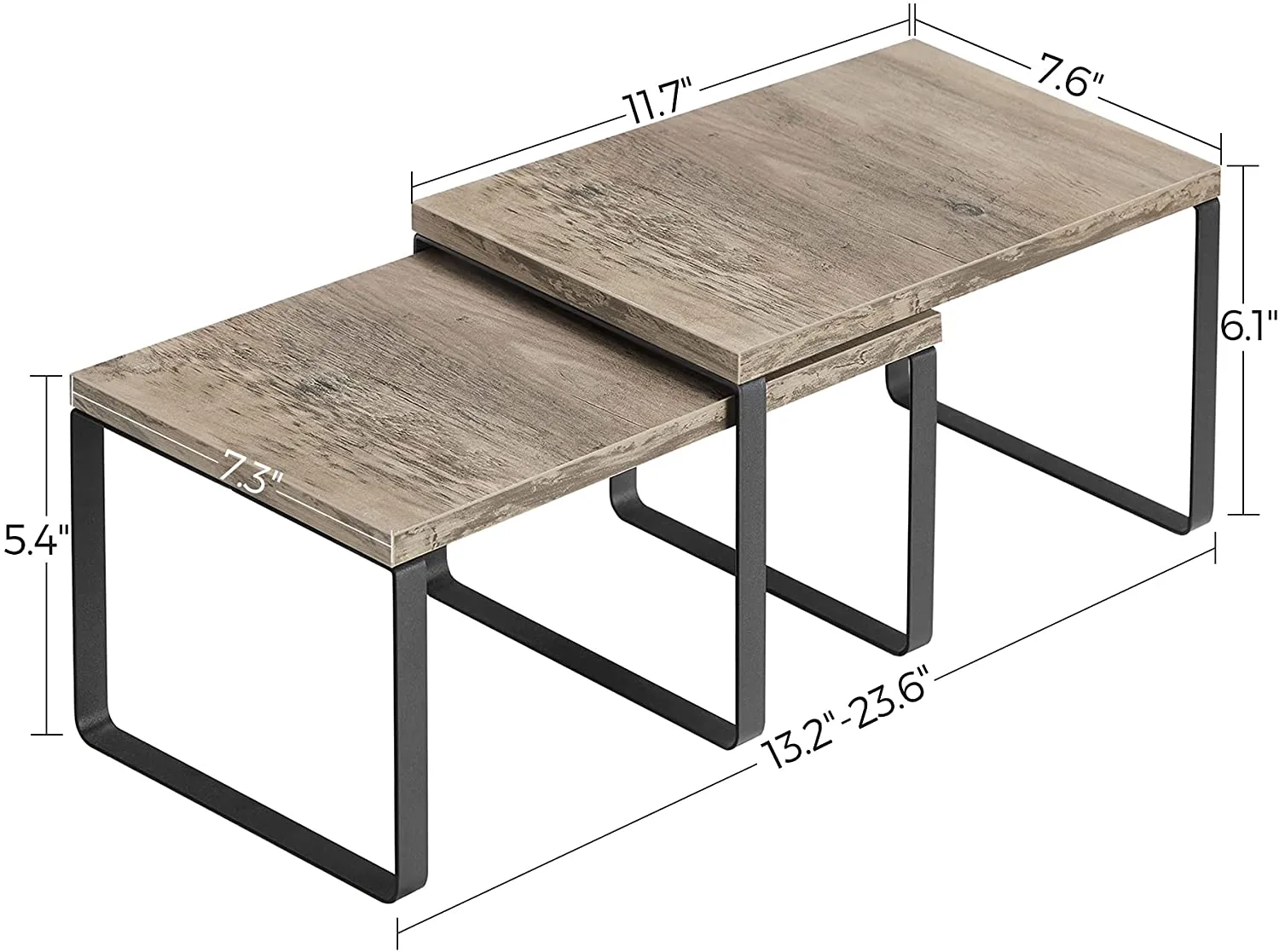 Cabinet Shelf Organizers, Set of 2 Countertop Organizers, Kitchen Counter Shelves