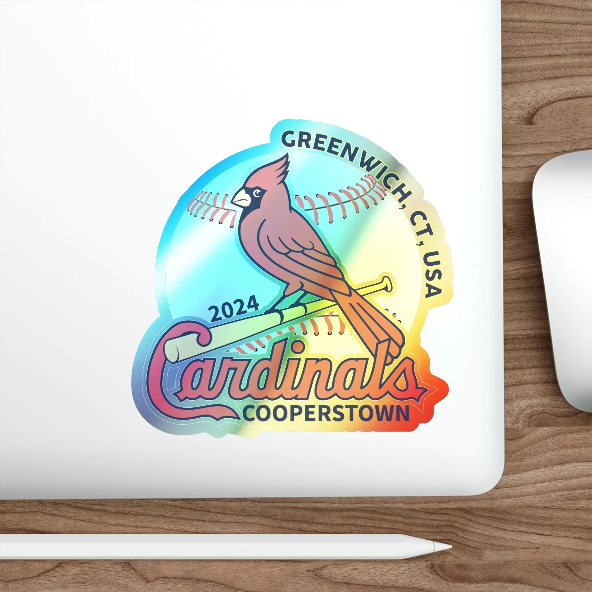 Cardinals Holographic Die-cut Stickers