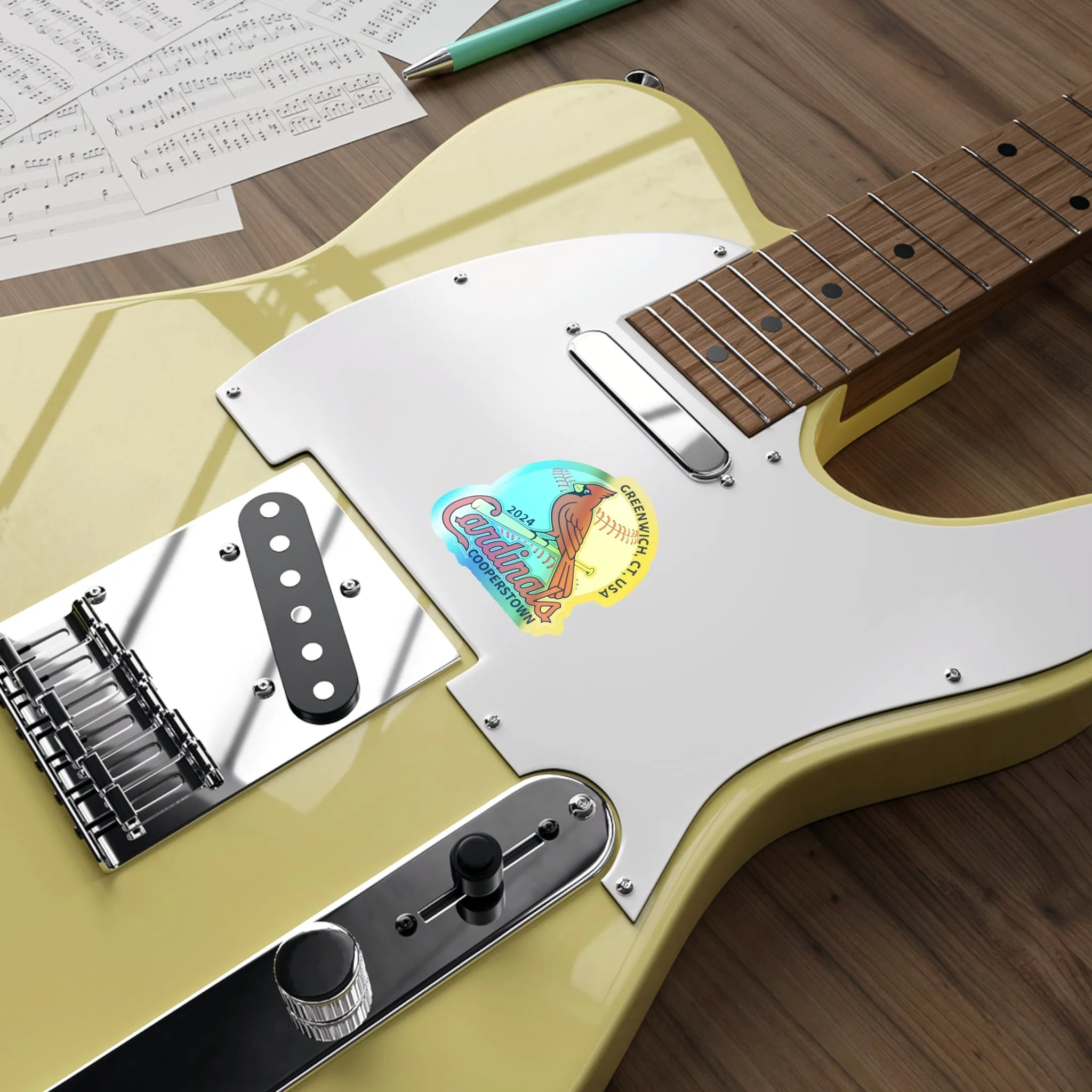 Cardinals Holographic Die-cut Stickers