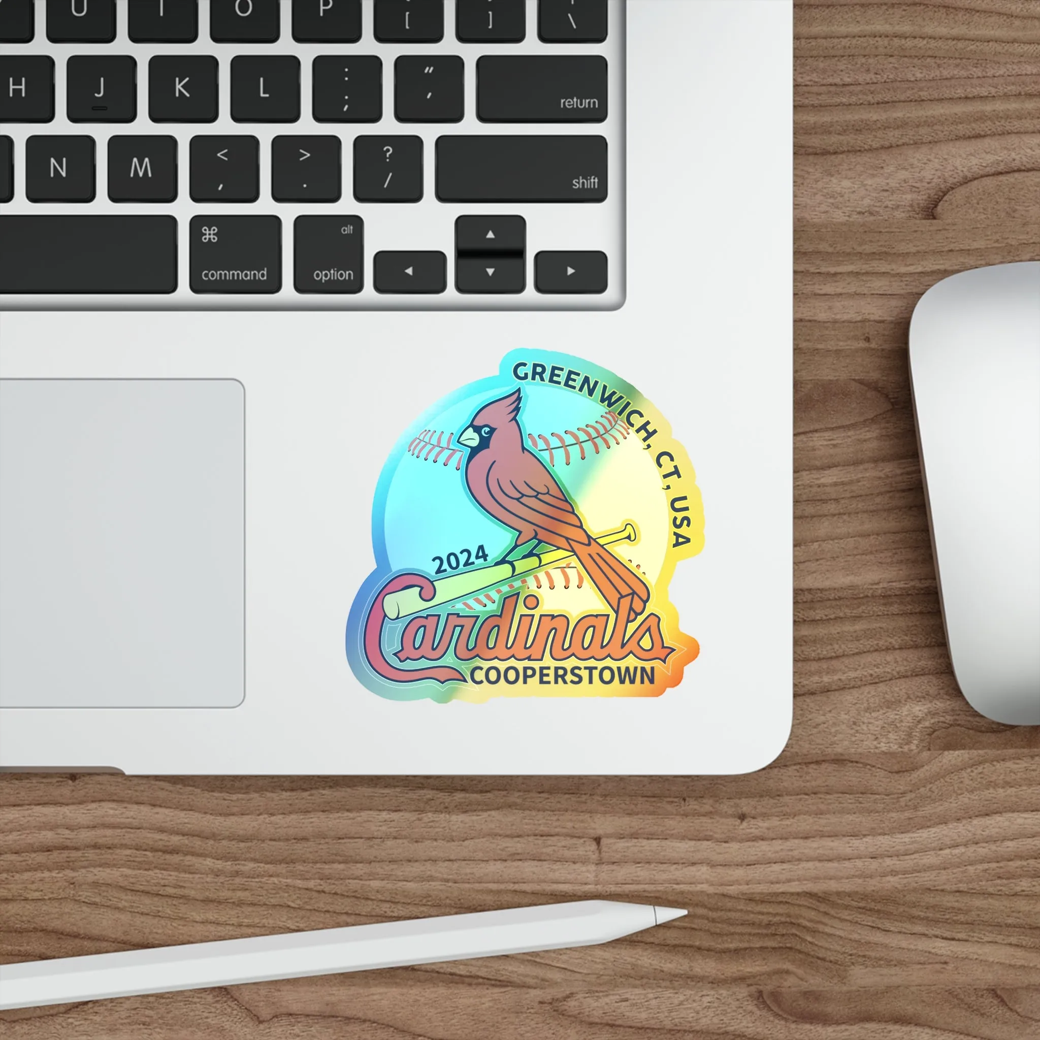 Cardinals Holographic Die-cut Stickers