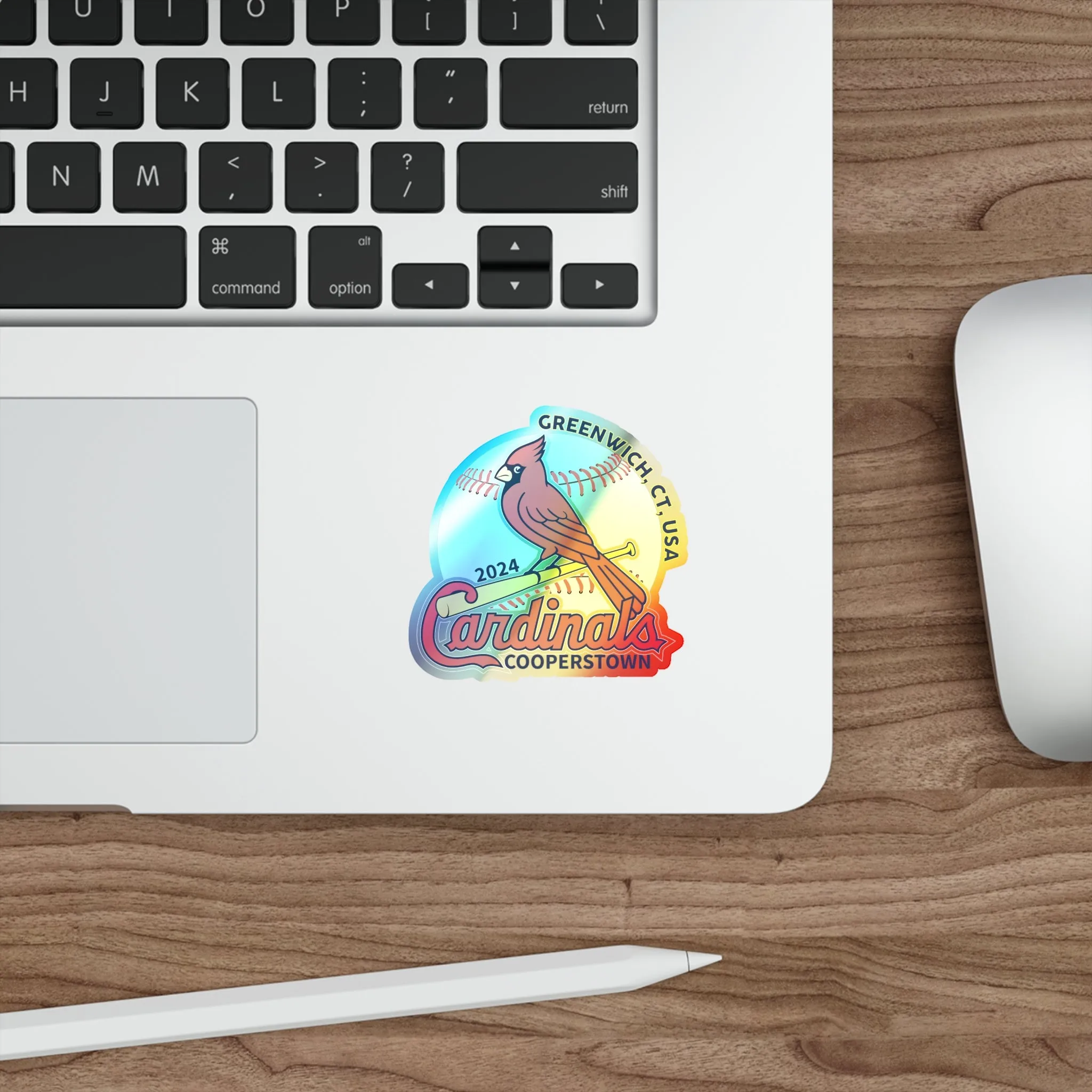 Cardinals Holographic Die-cut Stickers