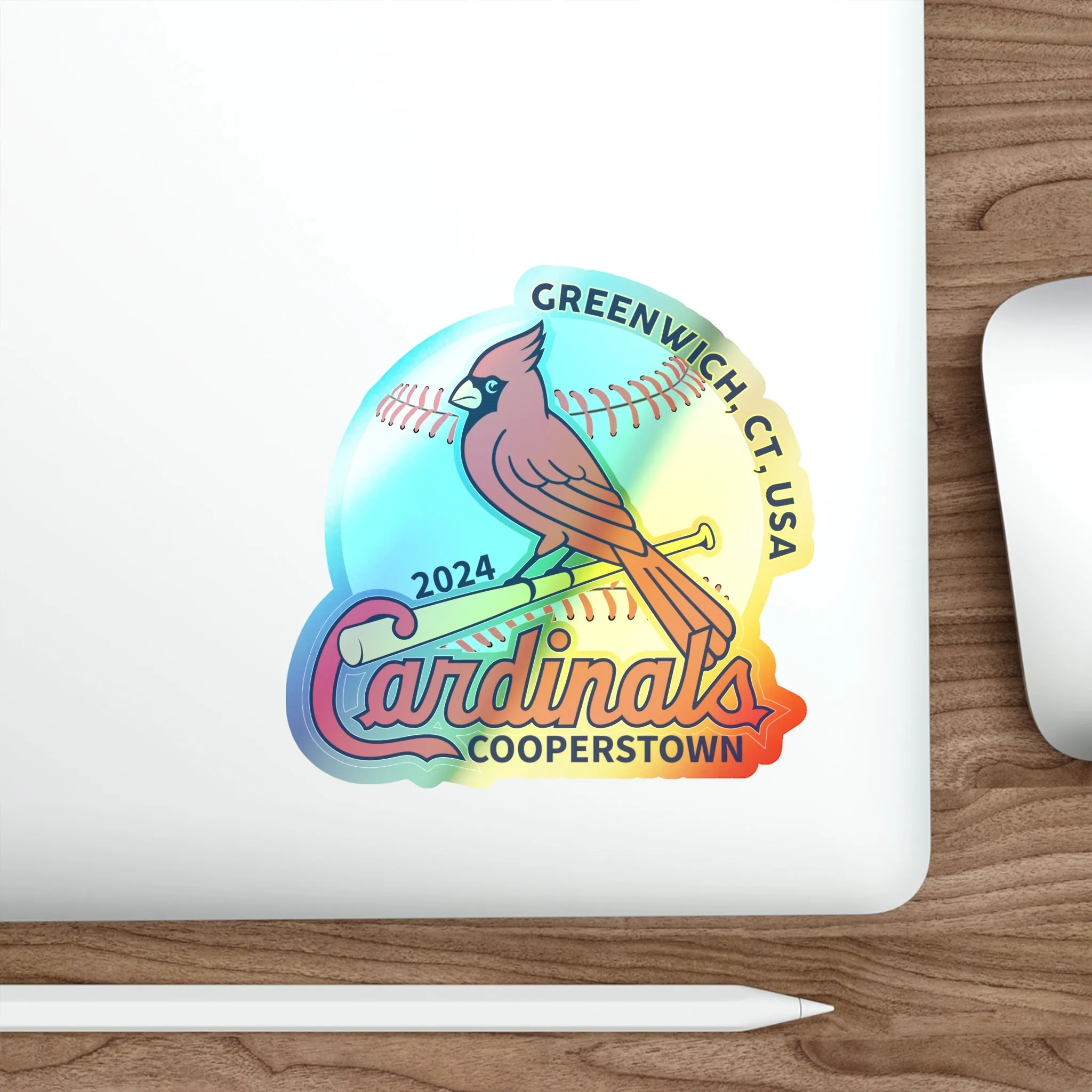 Cardinals Holographic Die-cut Stickers