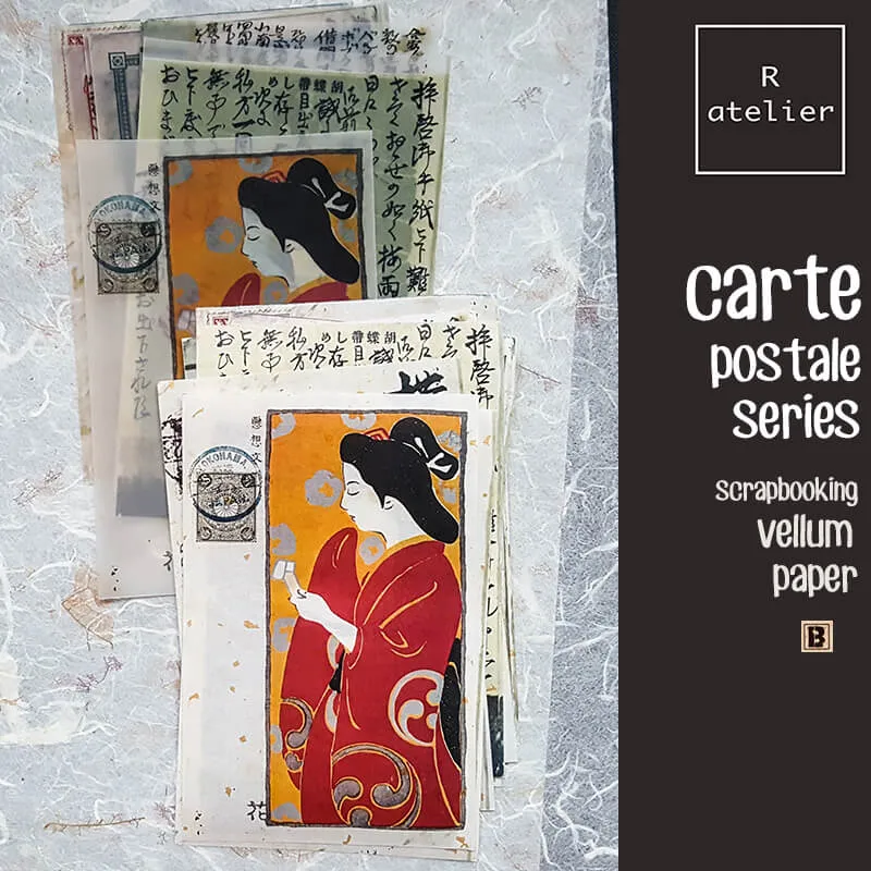 Carte Postale Postcards Series | Scrapbooking Vellum   Paper Kit