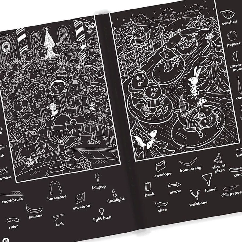 Christmas Hidden Pictures Puzzles to Highlight